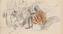 Seated Algerians, 1922. Creator: Marius Bauer