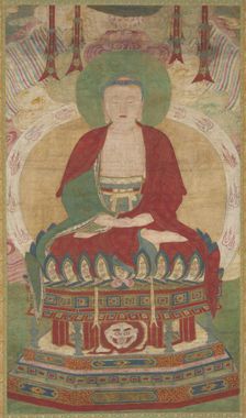 Seated Amitabha, late 1500s-early 1600s. Creator: Unknown