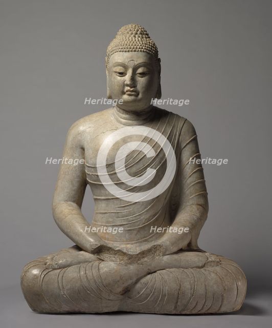 Seated Amitayus Buddha, c. 570s. Creator: Unknown.