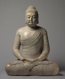 Seated Amitayus Buddha, c. 570s. Creator: Unknown