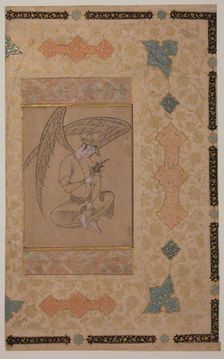 Seated Angel, 17th century. Creator: Unknown