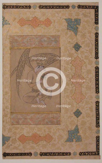 Seated Angel, 17th century. Creator: Unknown.