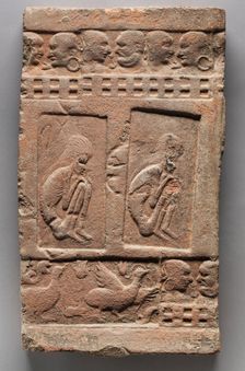 Seated Ascetics, 4th Century. Creator: Unknown