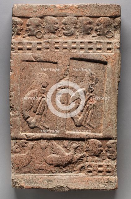 Seated Ascetics, 4th Century. Creator: Unknown.
