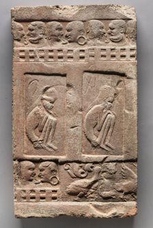 Seated Ascetics, 4th Century. Creator: Unknown