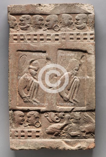 Seated Ascetics, 4th Century. Creator: Unknown.