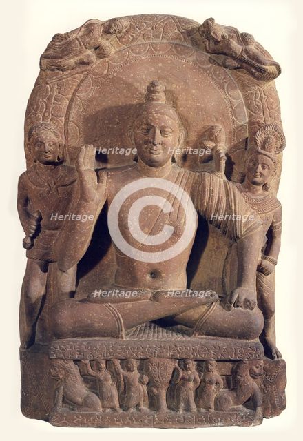 Seated Buddha, 2nd cen. AD. Creator: Central Asian Art.