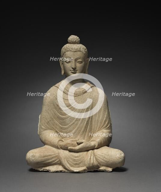 Seated Buddha, c. 300s. Creator: Unknown.