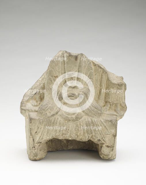 Seated Buddha (fragment), Period of Division, 534-555. Creator: Unknown.