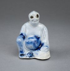 Seated Buddha, Staffordshire, 1750/65. Creator: Staffordshire Potteries