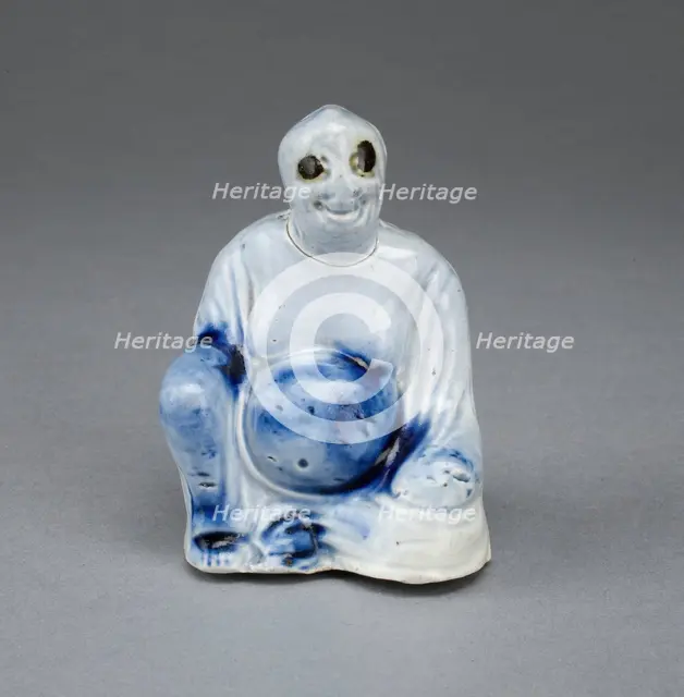 Seated Buddha, Staffordshire, 1750/65. Creator: Staffordshire Potteries.