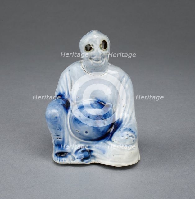 Seated Buddha, Staffordshire, 1750/65. Creator: Staffordshire Potteries.