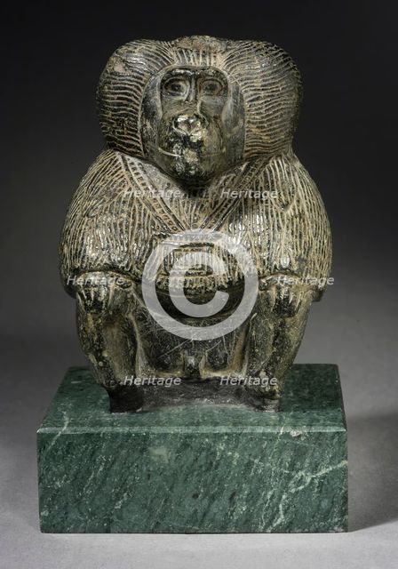 Seated Baboon, New Kingdom (1550-1070 B.C.). Creator: Unknown.
