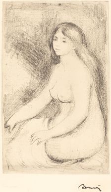 Seated Bather (Baigneuse assise), c. 1905. Creator: Pierre-Auguste Renoir
