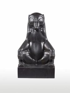 Seated bear, 1912/1913. Creator: Franz Barwig