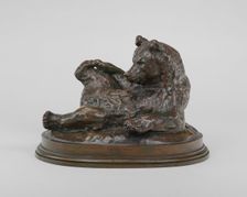 Seated Bear, model 1833, cast by 1873. Creator: Antoine-Louis Barye