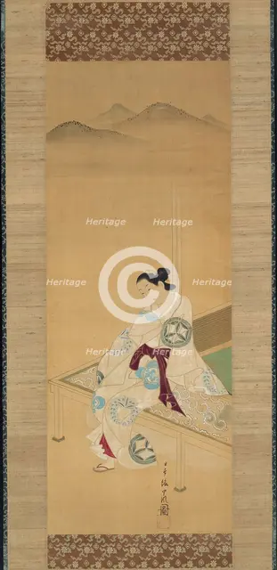 Seated Beauty, c. 1730. Creator: Tosendo Rifu.