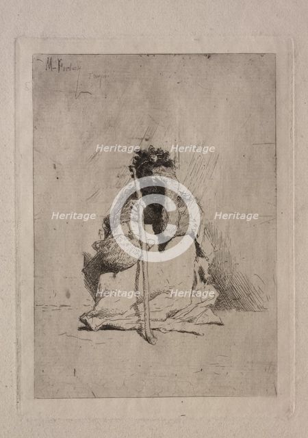 Seated Beggar. Creator: Mariano Fortuny y Carbó (Spanish, 1838-1874).