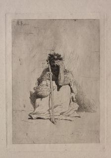 Seated Beggar. Creator: Mariano Fortuny y Carbó (Spanish, 1838-1874)