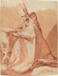 Seated Bishop. Creator: Abraham Bloemaert