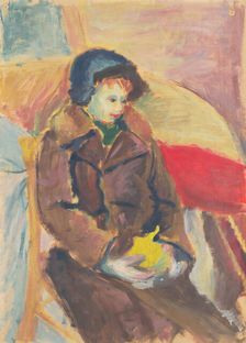 Seated boy, c1942. Creator: Ján Novák