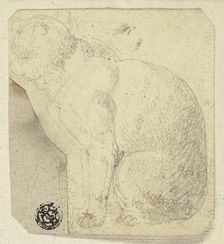 Seated Cat in Profile, n.d. Creator: Unknown