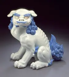 Seated Chinese Lion, Late 19th century. Creator: Unknown