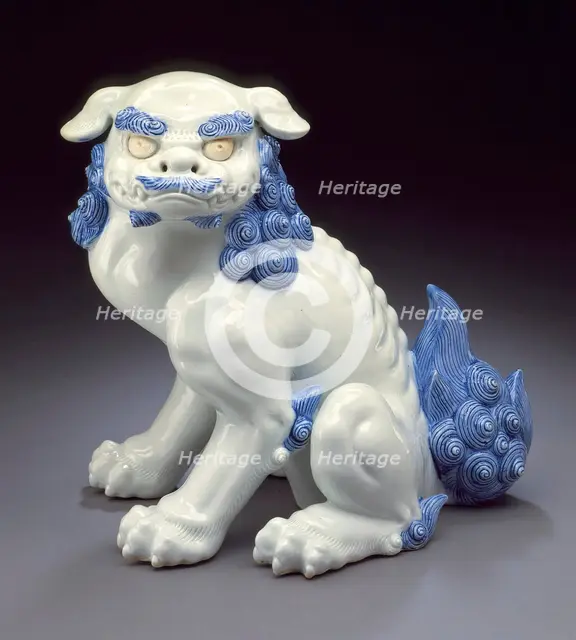 Seated Chinese Lion, Late 19th century. Creator: Unknown.