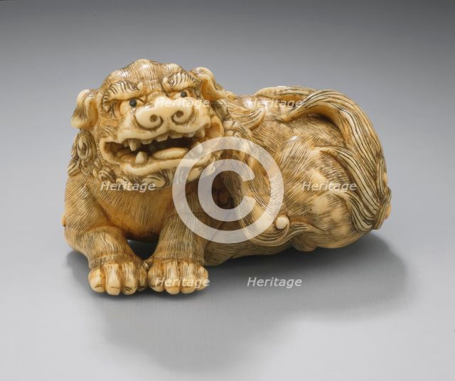 Seated Chinese Lion (Shishi), 18th century. Creator: Unknown.