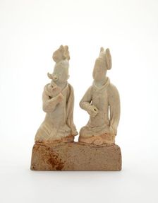 Seated couple, 1279-1368. Creator: Unknown