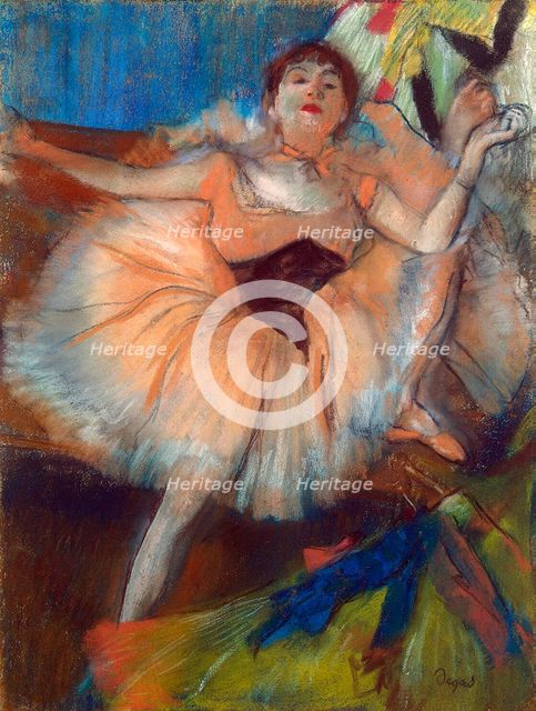 'Seated Dancer', 1879-1880.  Artist: Edgar Degas