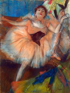 Seated Dancer 1879-1880. Artist: Edgar Degas