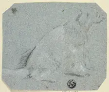 Seated Dog in Profile, n.d. Creator: Unknown