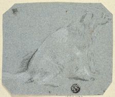 Seated Dog in Profile, n.d. Creator: Unknown