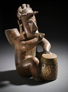 Seated Drummer, 200 B.C.-A.D. 500. Creator: Unknown