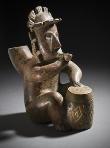 Seated Drummer, 200 B.C.-A.D. 500. Creator: Unknown