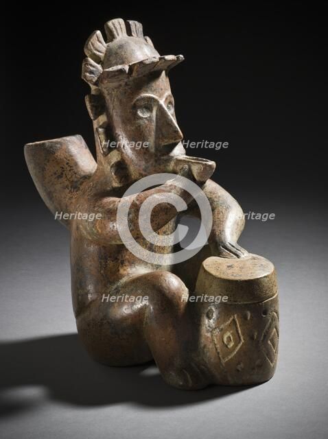 Seated Drummer, 200 B.C.-A.D. 500. Creator: Unknown.