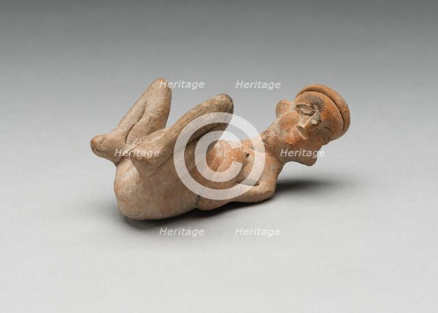 Seated Female Figure Giving Birth, c. A.D. 200. Creator: Unknown.