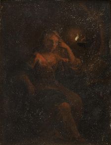 Seated female figure; Saint Magdalene, 1695-1795. Creator: Unknown