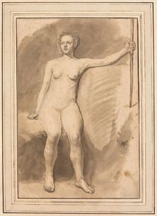 Seated Female Nude, 1647/78. Creator: Samuel van Hoogstraten