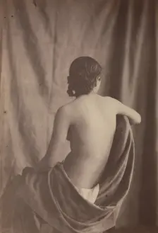 [Seated Female Nude], 1853-54. Creator: Eugène Durieu