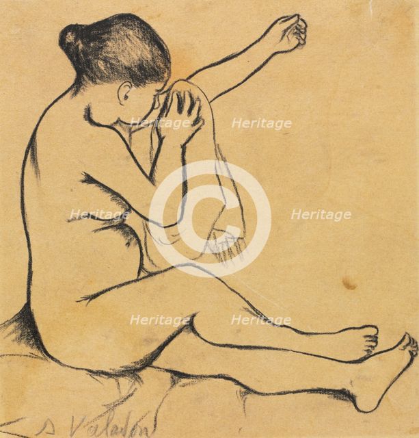 Seated Female Nude, first third 1900s. Creator: Suzanne Valadon (French, 1865-1938).