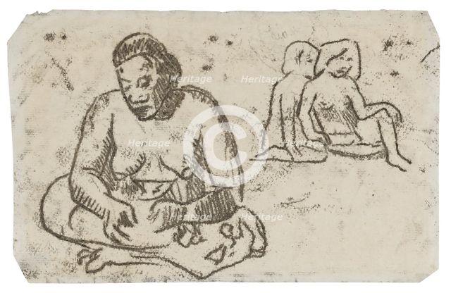 Seated Female (related to the painting Sister of Charity), c. 1902. Creator: Paul Gauguin.