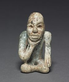 Seated Figure, 1200-300 BC. Creator: Unknown