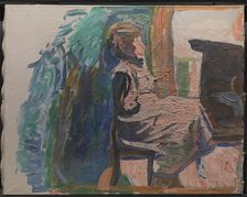 Seated Figure, 1941. Creator: Niels Larsen Stevns