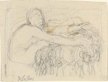 Seated Figure with Arms Outstretched. Creator: John Flaxman