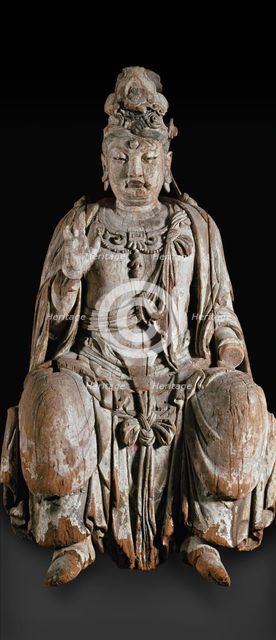 Seated figure of the bodhisattva Guanyin, 13th century. Artist: Unknown.