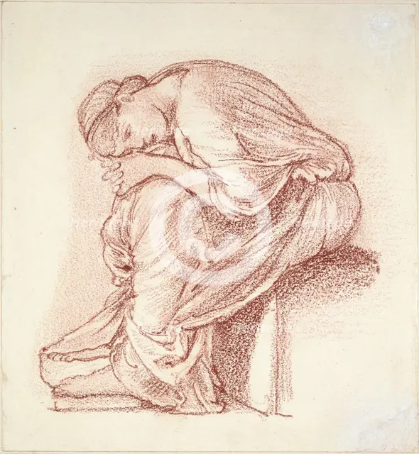 Seated Figure of a Woman, late 19th century. Artist: Sir Edward Coley Burne-Jones.