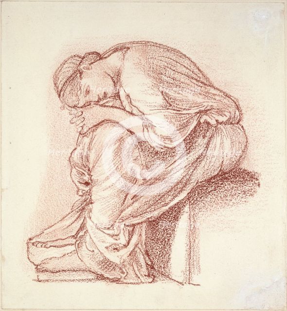 Seated Figure of a Woman, late 19th century. Artist: Sir Edward Coley Burne-Jones.