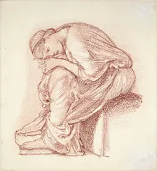 Seated Figure of a Woman, late 19th century. Artist: Sir Edward Coley Burne-Jones